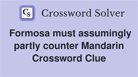 formosa crossword clue
